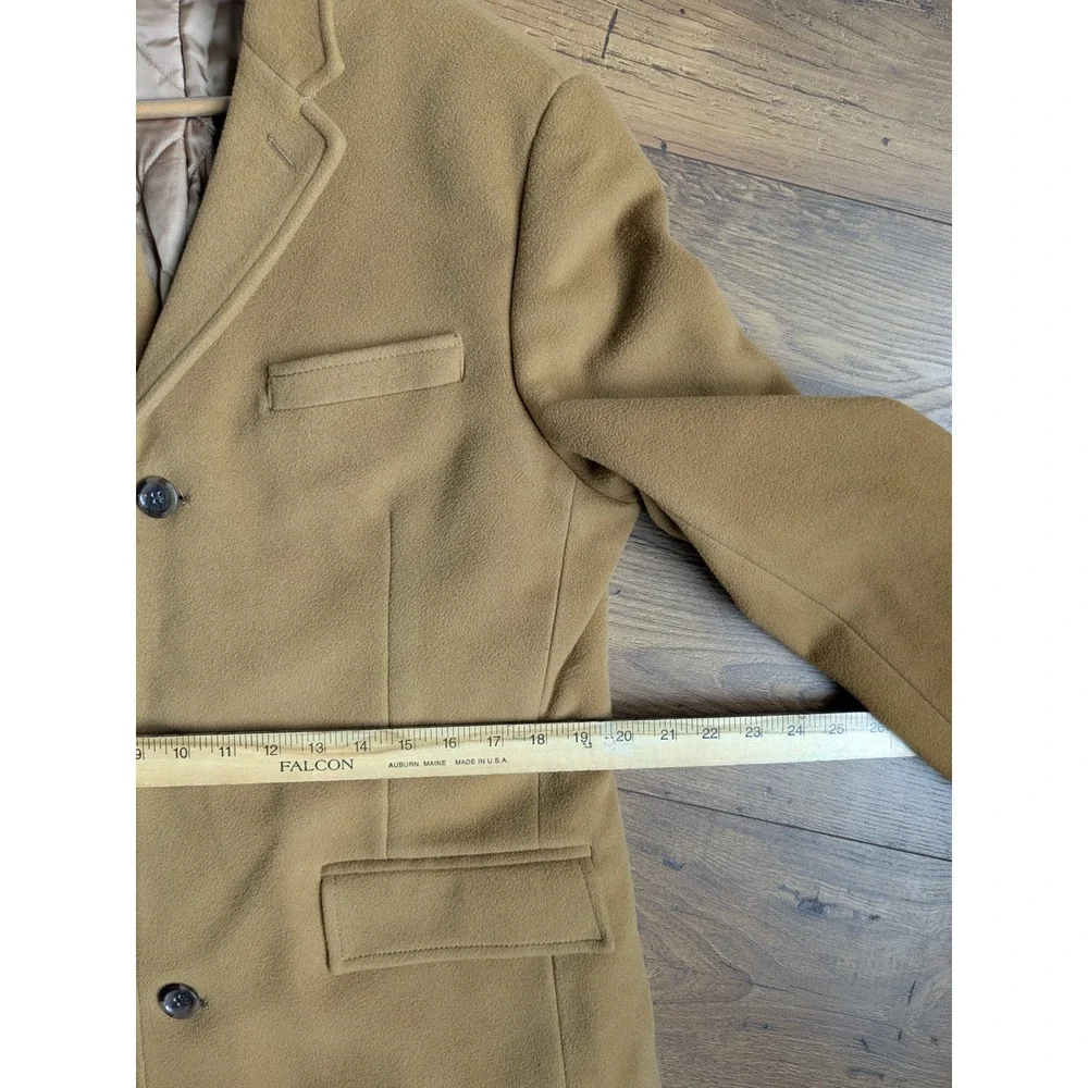J Crew Ludlow Wool Cashmere Top Coat Camel Tan Mens Size 40S‎